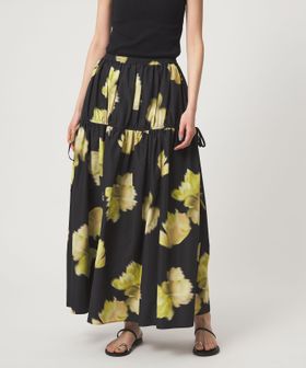 EMMEL REFINES/＜EMMEL REFINES＞EM ビッグフラワー ギャザー フレアスカート/ミモレ / ロング