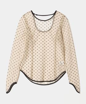 ANDRESD/＜ANDRESD＞シアードット ロングスリーブ トップス＜ Select by EMMEL REFINES ＞/シャツ / ブラウス