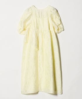 ANDRESD/＜ANDRESD＞ANDRESD バブルスリーブ ジャガード ワンピース＜ Select by EMMEL REFINES ＞/ドレス