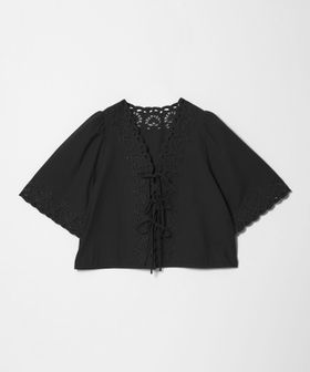 EMMEL REFINES/＜EMMEL REFINES＞EM カットワーク刺しゅう ショートスリーブ ブラウス/シャツ / ブラウス