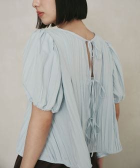 EMMEL REFINES/＜EMMEL REFINES＞EM ランダムプリーツ リボン2WAY ブラウス/シャツ / ブラウス