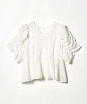 EMMEL REFINES/＜EMMEL REFINES＞EM パネルキリカエ ソデギャザー ブラウス/シャツ / ブラウス