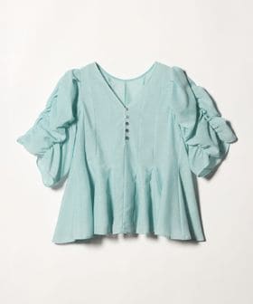 EMMEL REFINES/＜EMMEL REFINES＞EM パネルキリカエ ソデギャザー ブラウス/シャツ / ブラウス