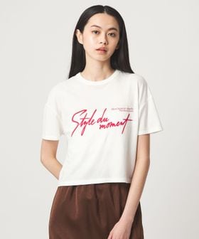 EMMEL REFINES/＜EMMEL REFINES＞EM ロゴプリント ボックス Tシャツ/Tシャツ / カットソー