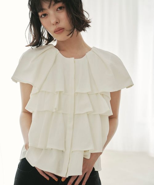 EMMEL REFINES/＜EMMEL REFINES＞EM ティアードフリル カットソー トップス/Tシャツ / カットソー