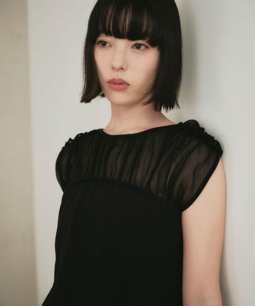 EMMEL REFINES/＜EMMEL REFINES＞EM ヨウリュウ カタフリル ドッキング Tシャツ/Tシャツ / カットソー