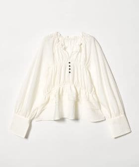 EMMEL REFINES/＜EMMEL REFINES＞EM フリルギャザー キーネック ブラウス/シャツ / ブラウス