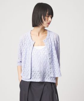 EMMEL REFINES/＜EMMEL REFINES＞EM カットレース カーディガン＆タンクトップ セット/カーディガン / ボレロ