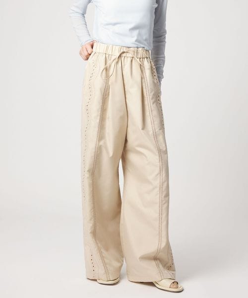 EMMEL REFINES/＜EMMEL REFINES＞EM カットワーク シシュウ パンツ/イージーパンツ