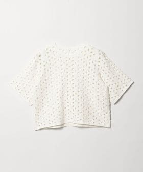 EMMEL REFINES/＜EMMEL REFINES＞EM HW フラワーシシュウ ショートスリーブ ニット/ニット / セーター