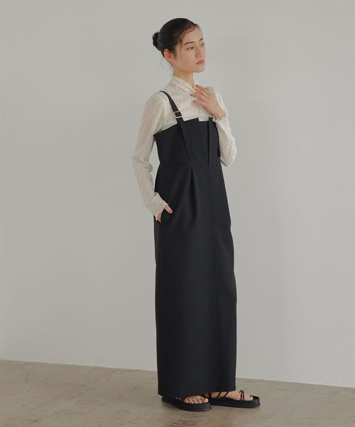 EMMEL REFINES/＜EMMEL REFINES＞EM タックジャンパースカート/ワンピース