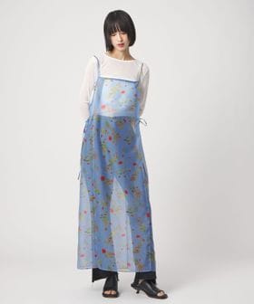 EMMEL REFINES/＜EMMEL REFINES＞EM フラワープリント シアー キャミ ワンピース/ワンピース