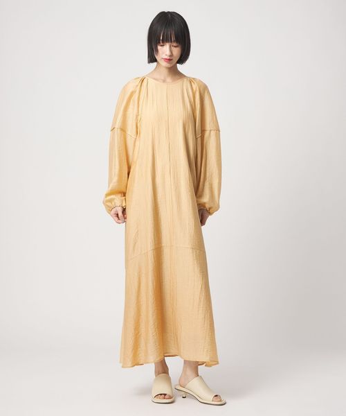 EMMEL REFINES/＜EMMEL REFINES＞EM バックリボン パイピング パフスリーブ ワンピース/ワンピース