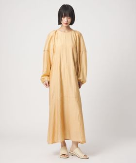 EMMEL REFINES/＜EMMEL REFINES＞EM バックリボン パイピング パフスリーブ ワンピース/ワンピース