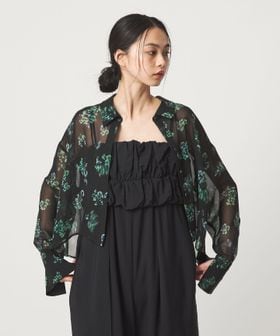 EMMEL REFINES/＜EMMEL REFINES＞EM フラワープリント シアー シャツ/シャツ / ブラウス