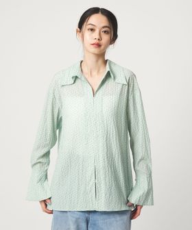 EMMEL REFINES/＜EMMEL REFINES＞EM ドット セミシアー シャツ/シャツ / ブラウス