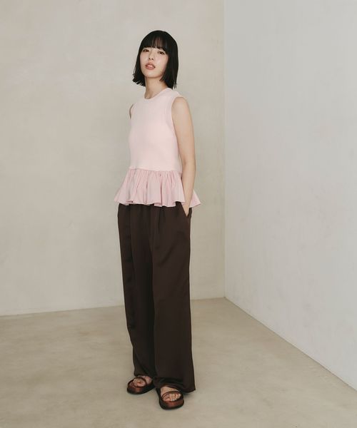 EMMEL REFINES/＜EMMEL REFINES＞EM ハンマーサテン イージー パンツ/イージーパンツ