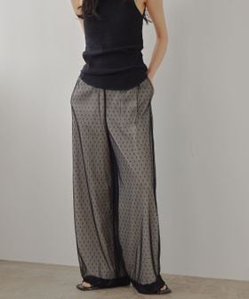 EMMEL REFINES/＜EMMEL REFINES＞EM ドットチュール レイヤー パンツ/イージーパンツ