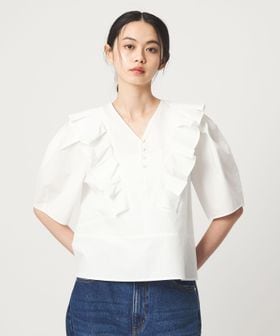 EMMEL REFINES/＜EMMEL REFINES＞EM タックフリル 5スリーブ ブラウス/シャツ / ブラウス