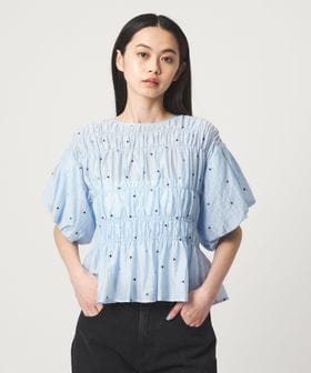 EMMEL REFINES/＜EMMEL REFINES＞EM ハートシシュウ シャーリング ブラウス/シャツ / ブラウス