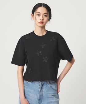 EMMEL REFINES/＜EMMEL REFINES＞EM HW フラワーモチーフ ショートスリーブ ニット/ニット / セーター