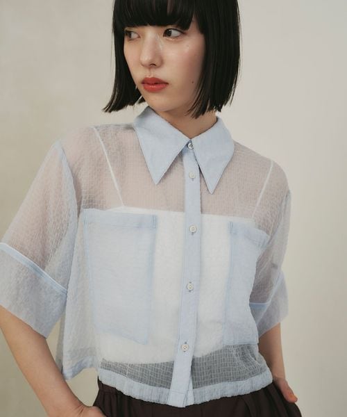 EMMEL REFINES/＜EMMEL REFINES＞EM シアー ポコ シャツ/シャツ / ブラウス