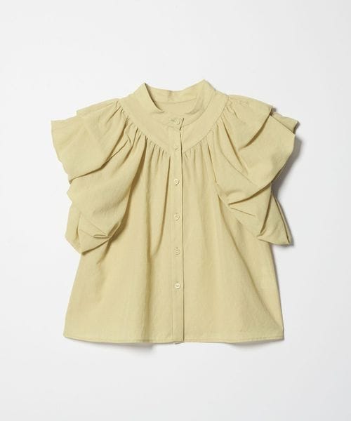 EMMEL REFINES/＜EMMEL REFINES＞EM バンドカラー パフスリーブ ブラウス/シャツ / ブラウス