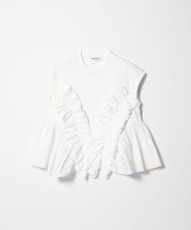 EMMEL REFINES/＜EMMEL REFINES＞EM テレコフリル ギャザー プルオーバー/Tシャツ / カットソー