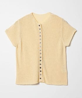 EMMEL REFINES/＜EMMEL REFINES＞EM ソフトニット ボタン ショートスリーブ/ニット / セーター