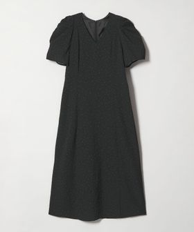 EMMEL REFINES/＜EMMEL REFINES＞EM ドットプリント タックギャザースリーブ ワンピース/ワンピース