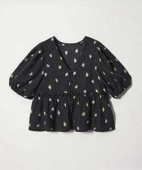 EMMEL REFINES/＜EMMEL REFINES＞EM フラワープリント パフスリーブ ブラウス/シャツ / ブラウス