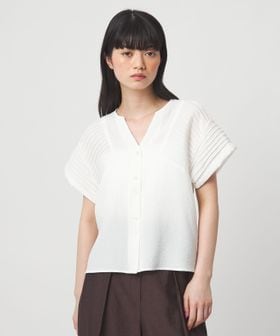 EMMEL REFINES/＜EMMEL REFINES＞EM ピンタック キーネック ブラウス/シャツ / ブラウス