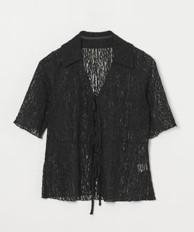 EMMEL REFINES/＜EMMEL REFINES＞カットレース リボン トップス/Tシャツ / カットソー