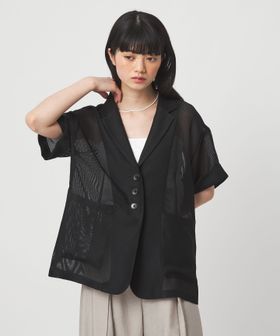 EMMEL REFINES/＜EMMEL REFINES＞EM カラミ 3ボタン ショートスリーブ ジャケット/テーラードジャケット