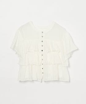 EMMEL REFINES/＜EMMEL REFINES＞EM ティアードフリル シアー カーディガン/カーディガン / ボレロ