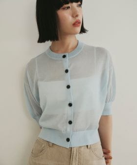 EMMEL REFINES/＜EMMEL REFINES＞EM シアー ショートスリーブ カーディガン/カーディガン / ボレロ