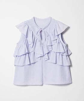 EMMEL REFINES/＜EMMEL REFINES＞EM フィブリルサテン フリル ブラウス/シャツ / ブラウス