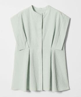 EMMEL REFINES/＜EMMEL REFINES＞EM バンドカラー タック ショートスリーブ シャツ/シャツ / ブラウス