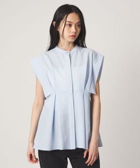 EMMEL REFINES/＜EMMEL REFINES＞EM バンドカラー タック ショートスリーブ シャツ/シャツ / ブラウス