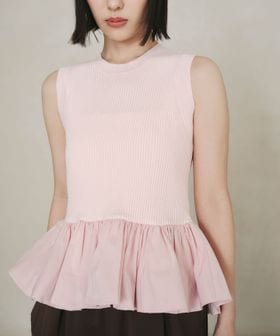 EMMEL REFINES/＜EMMEL REFINES＞EM スソバルーン ノースリーブ ニット/ニット / セーター