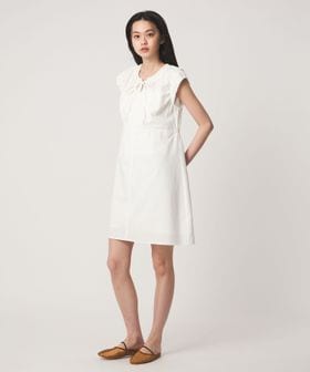 EMMEL REFINES/＜EMMEL REFINES＞EM ギャザースリーブ キリカエ ミニワンピース/ワンピース