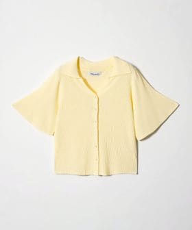 EMMEL REFINES/＜EMMEL REFINES＞EM HW リブ フレア ショートスリーブ カーディガン/カーディガン / ボレロ