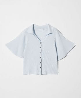 EMMEL REFINES/＜EMMEL REFINES＞EM HW リブ フレア ショートスリーブ カーディガン/カーディガン / ボレロ