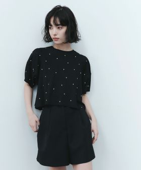 EMMEL REFINES/＜EMMEL REFINES＞EM ハートシシュウ コクーンスリーブ Tブラウス/シャツ / ブラウス