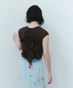 EMMEL REFINES/＜EMMEL REFINES＞EM 2リボン ショート プルオーバー/Tシャツ / カットソー