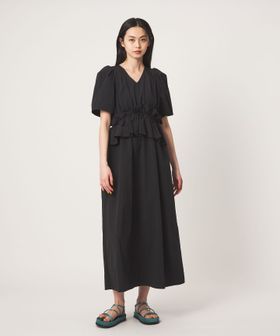EMMEL REFINES/＜EMMEL REFINES＞EM ウエストフリル パフスリーブ ワンピース/ワンピース