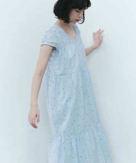 EMMEL REFINES/＜EMMEL REFINES＞EM オーバルシシュウ ティアード ワンピース/ワンピース