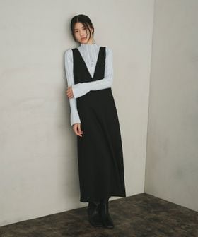 EMMEL REFINES/＜EMMEL REFINES＞EM Vカット 2WAY ジャンスカ/ジャンパースカート
