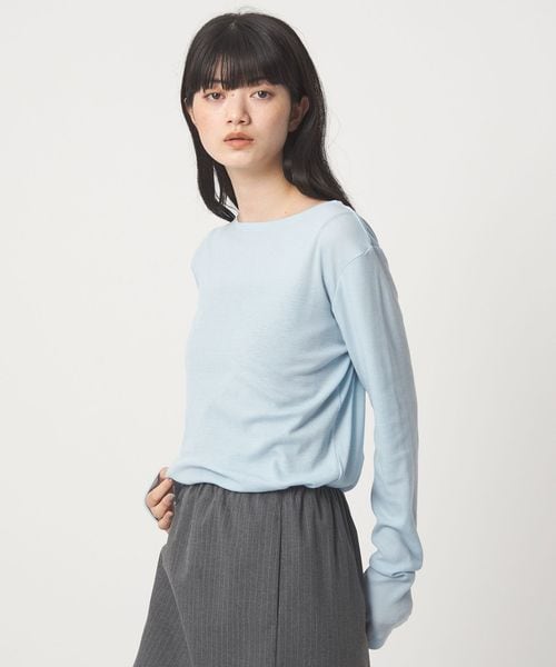 EMMEL REFINES/＜EMMEL REFINES＞EM テレコ ボートネック プルオーバー/Tシャツ / カットソー