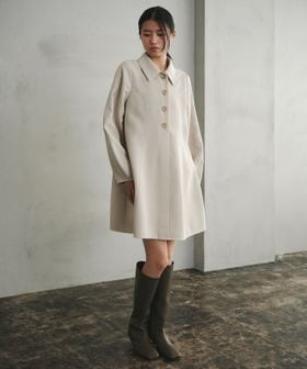 EMMEL REFINES/＜EMMEL REFINES＞EM ダブルクロス パネル ミニワンピース/ワンピース